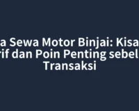 Jasa Sewa Motor Binjai: Kisaran Tarif dan Poin Penting sebelum Transaksi