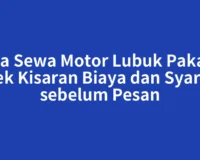 Jasa Sewa Motor Lubuk Pakam: Cek Kisaran Biaya dan Syarat sebelum Pesan