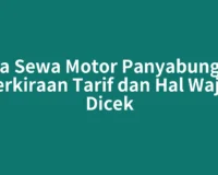 Jasa Sewa Motor Panyabungan: Perkiraan Tarif dan Hal Wajib Dicek