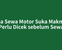 Jasa Sewa Motor Suka Makmue Perlu Dicek sebelum Sewa