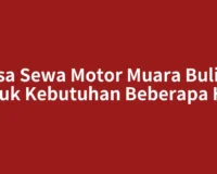 Jasa Sewa Motor Muara Bulian untuk Kebutuhan Beberapa Hari