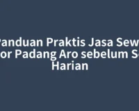 Panduan Praktis Jasa Sewa Motor Padang Aro sebelum Sewa Harian