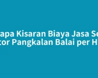 Berapa Kisaran Biaya Jasa Sewa Motor Pangkalan Balai per Hari?