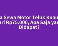 Jasa Sewa Motor Teluk Kuantan dari Rp75.000, Apa Saja yang Didapat?